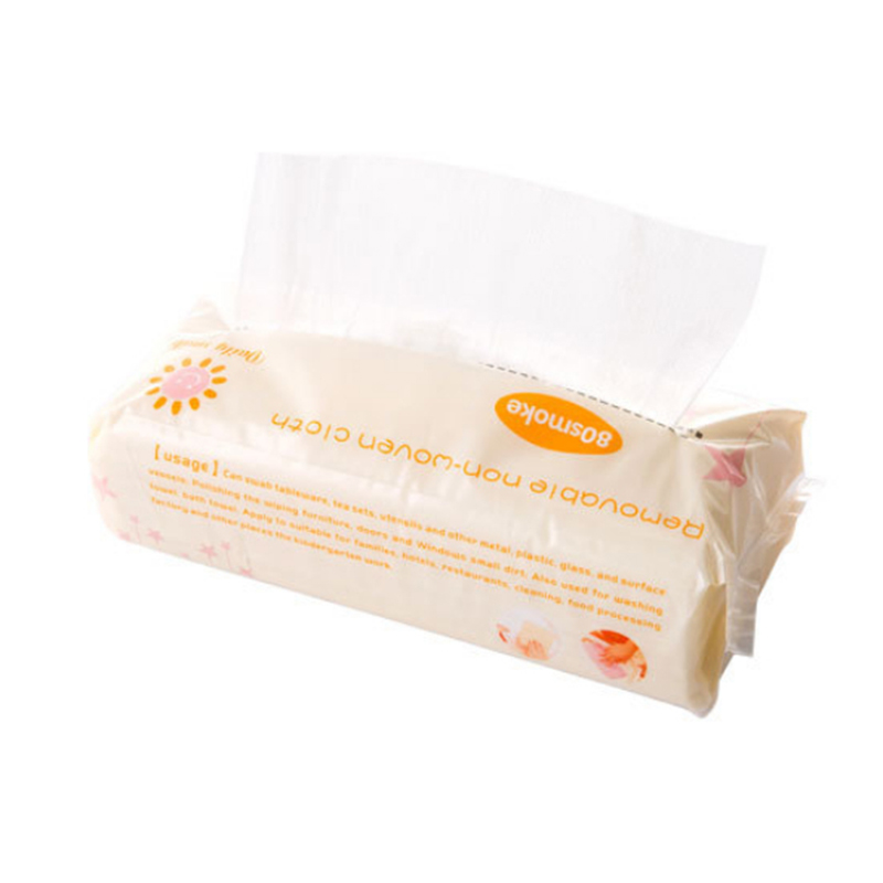 1 Pack Practical Rags Wiping Cloth Kitchen Disposable Non-woven Cleaning Cloth Towels Eco Friendly Cleaning Cloths: yellow