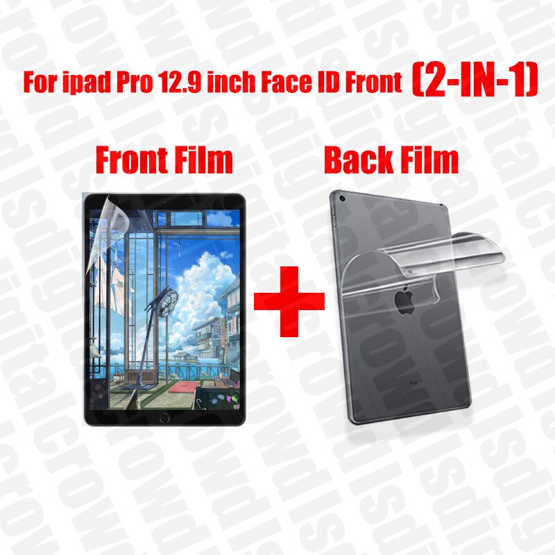 Paper Like Screen Protector For Ipad Pro 11 Mini 5 Air 3 1 2 4 Gen Ipad Accessories 10.2 12.9 9.7 10.5 Film No Glass: FaceID Pr 12.9 2IN1