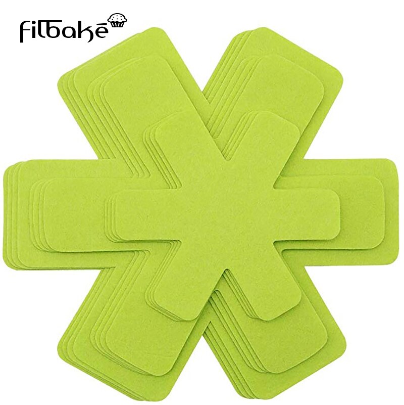 Filbake-Mantel Individual Protector para ollas, alfombrilla separadora de mesa, aislamiento térmico, utensilios de cocina, 6 uds.