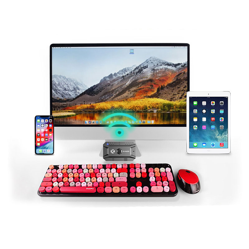 Mouse Keyboard Converter Bluetooth 5.0 from Wired to Wireless Adapter Converter USB Hub usb Splitter Support up to 8 devices