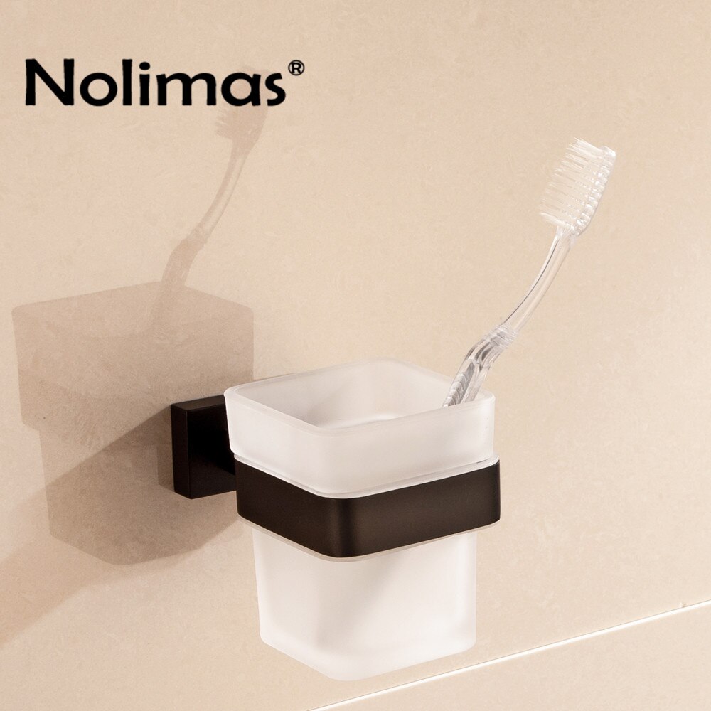 SUS 304 Stainless Steel Bathroom Hardware Set Paper Holder Toilet Brush Holder Towel Bar Bathroom Accessories: Toothbrush Holder