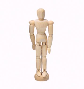 1pc kunstner bevægelige lemmer mandlig træfigur model mannequin kunst klasse skitse: Venstre hånd 10 tommer