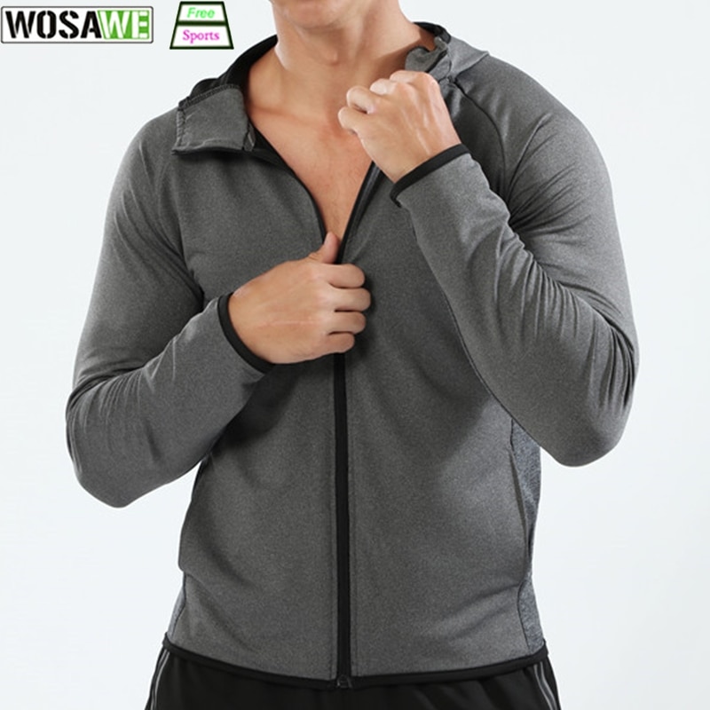 BARBOK veste sweat à capuche Sport homme survêtement élastique à séchage rapide vêtements de Fitness en cours d'exécution Jogging vêtements de Sport
