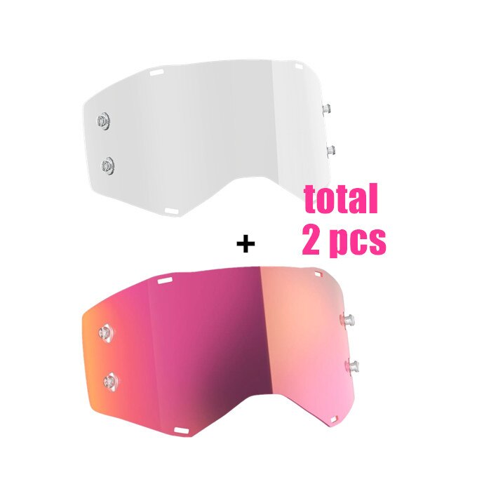 prospekt motocross briller terrengsykkel briller mx atv mtb goggle skitt sykkel av vei moto goggle motorsykkel hjelm glass: Klar rosa