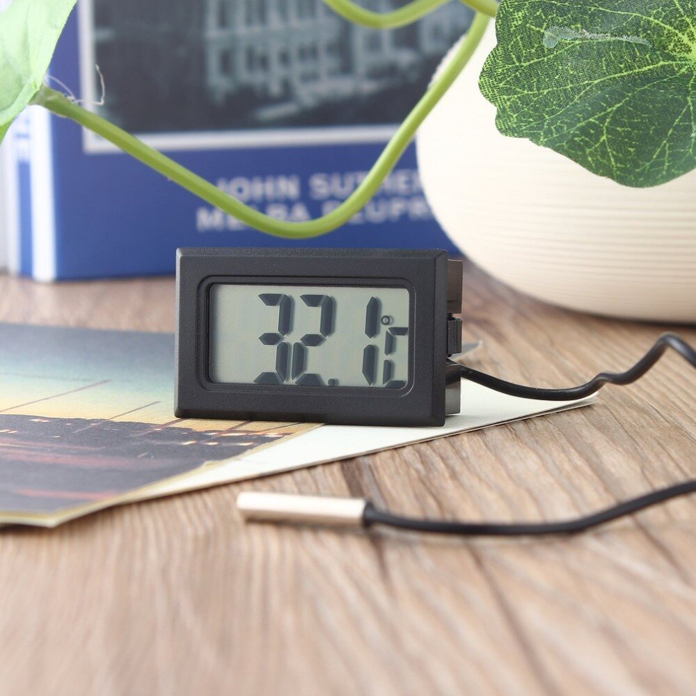 1Pc LCD Digitale Thermometer voor Vriezer Temperatuur-50 ~ 110 graden Koelkast Koelkast Thermometer 1m lijn Lengte