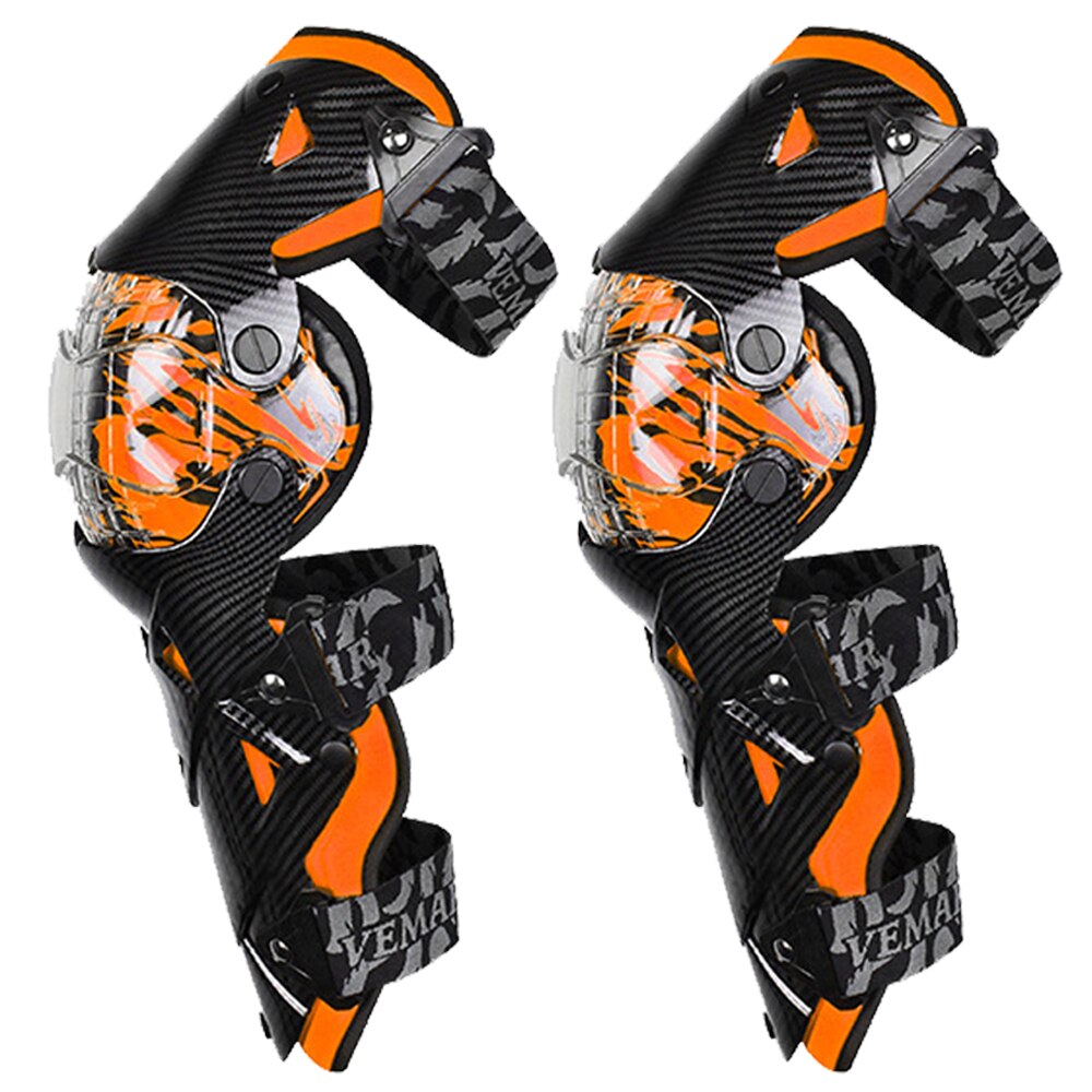 SCOYCO Moto Protection Motorcycle Knee Pads Moto Elbow Protection Moto Equipment Motorcycle Knee Protector for Men Women: E-18 Orange Knee