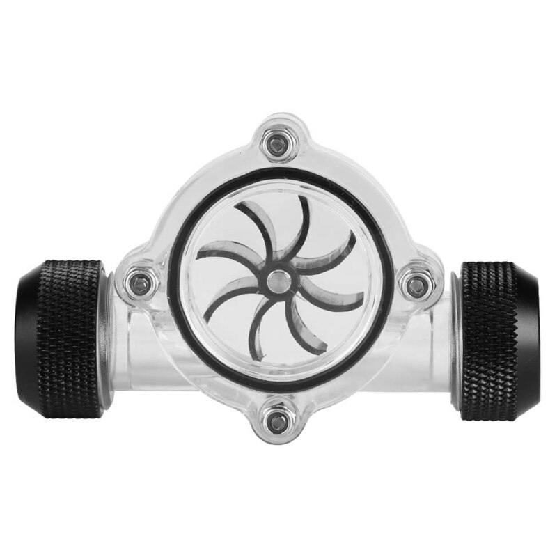 F3MA 8 Impellers Turbine Digital Electronic Flow Meter Indicator for Liquid Cooler