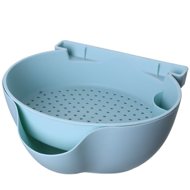 Panier de rangement d'aliments, légumes et fruits, panier de lavage avec support pour le téléphone: 01