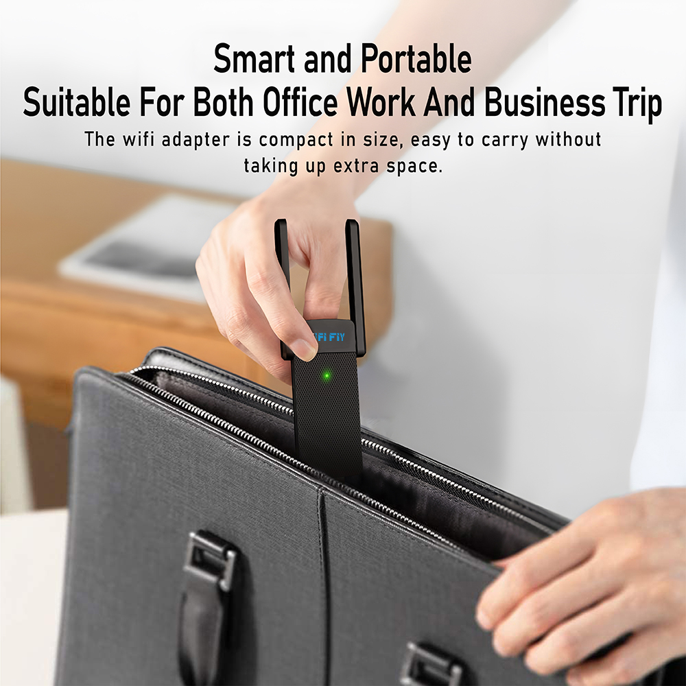 BT5.3 1800Mbps WiFi 6 Adattatore USB 5G/2.4GHz USB3.0 Dongle Wi-Fi Wireless 802.11ax Scheda di Rete Guadagno Antenna Per Windows 10 11