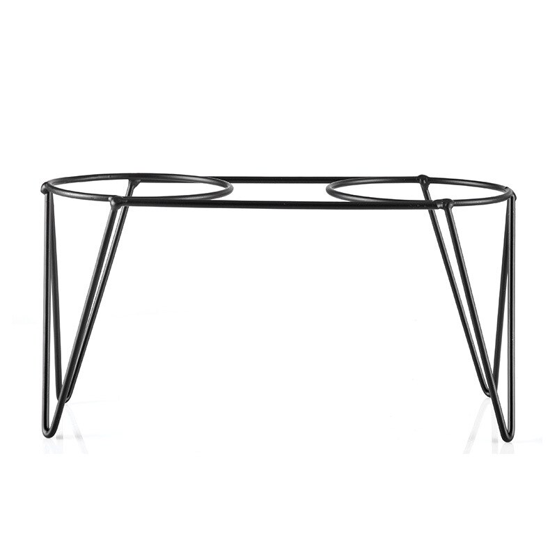 V60 Brewer Holder Hand Drip Double Pour Over Station Coffee Filter Holder Metal Rack Silicone Mat Set Barista Coffee Maker Shelf: PD01