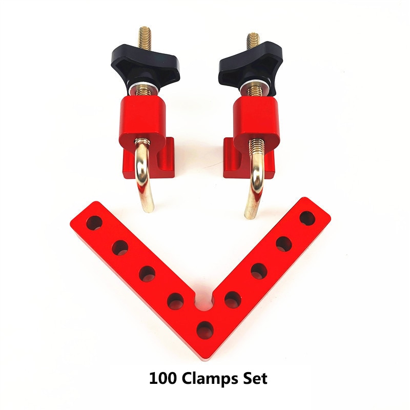 90 Degrees L-Shaped Auxiliary Fixture Woodworking Right Angle Positioning Clamps Auxiliary Positioner Aluminium Corner Ruler