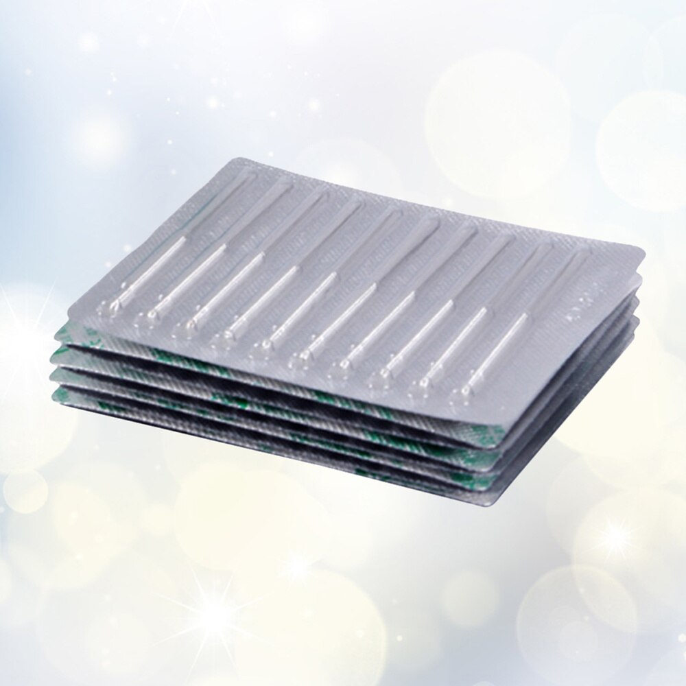 Agujas de acupuntura desechables, 100 Uds., 0,30x13mm, aguja estéril para el cuidado de la Salud (Plata)