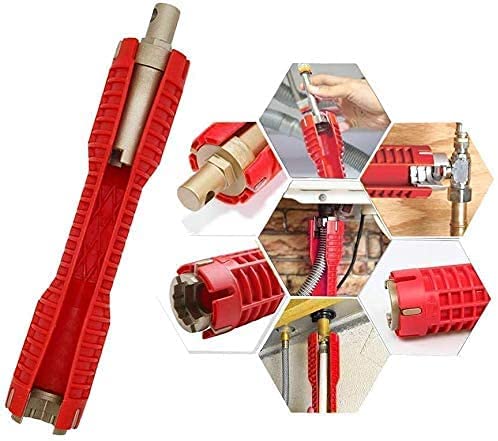 Faucet and Sink Installer Multi-purpose Wrench for Toilet Bowl Sink Bathroom Kitchen Plumbing