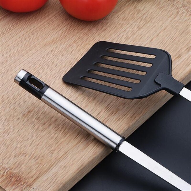 Stainless Steel Kitchen Tools Nylon Handle Spatula Fried Shovel Egg Fish Frying Pan Scoop Spatula Cooking Utensils