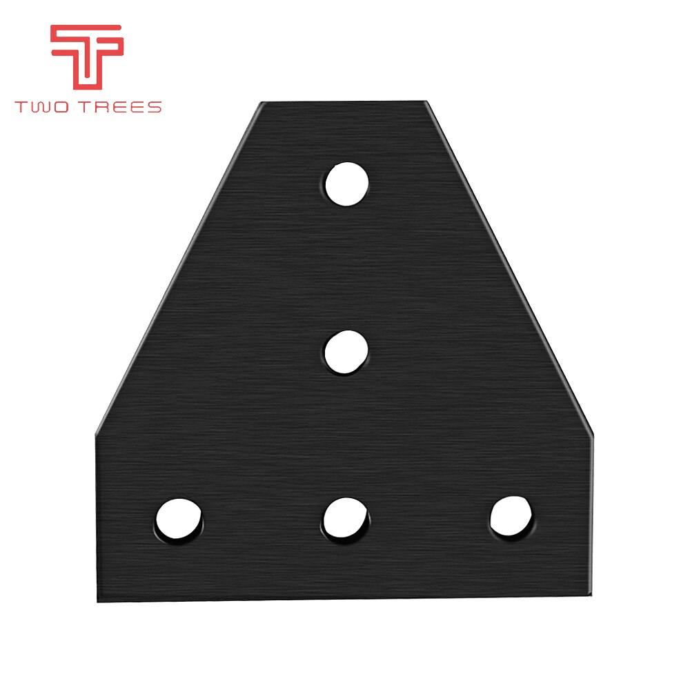 5 Gaten 90 Graden Gezamenlijke Board Plaat Hoek Hoek Beugel T/L Verbinding Joint Strip Voor Aluminium Profiel: Black T