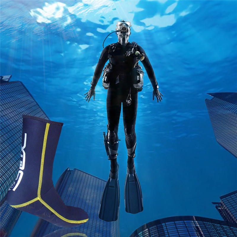 1 par 3mm nylon snorkel halkfri dykstrumpa simfötter strumpor badstrumpa vinter varm pool män kvinna vuxna varumärke slinx