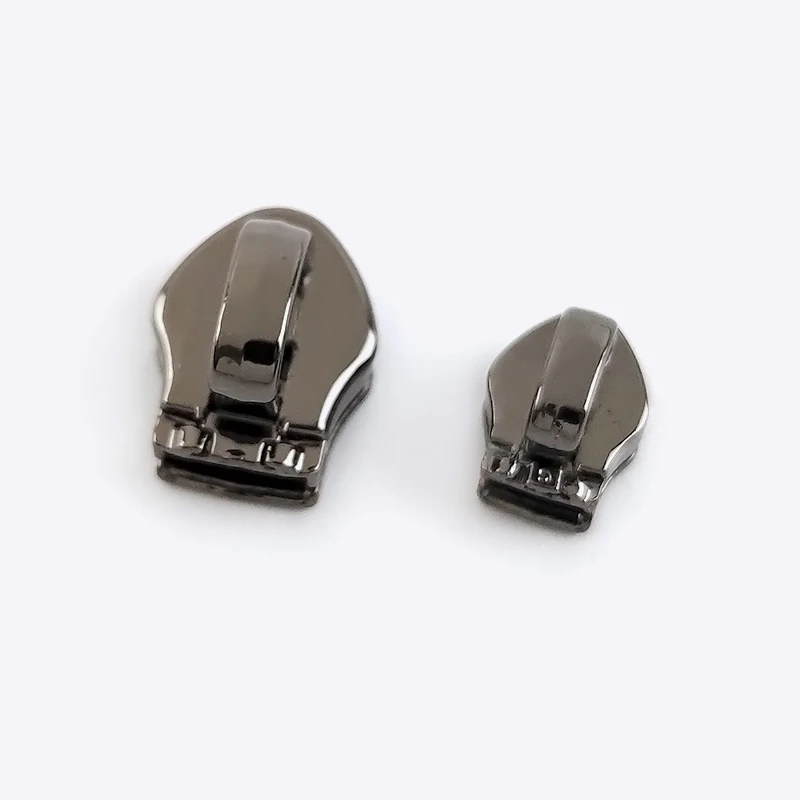 Deslizadores de cremallera para bolso, cremalleras de nailon para bolso, bolsas de costura, Kit de reparación, accesorios de ropa DIY, 10/20/50 piezas, 3 #5 #: No5 / GunBlack / 10Pcs