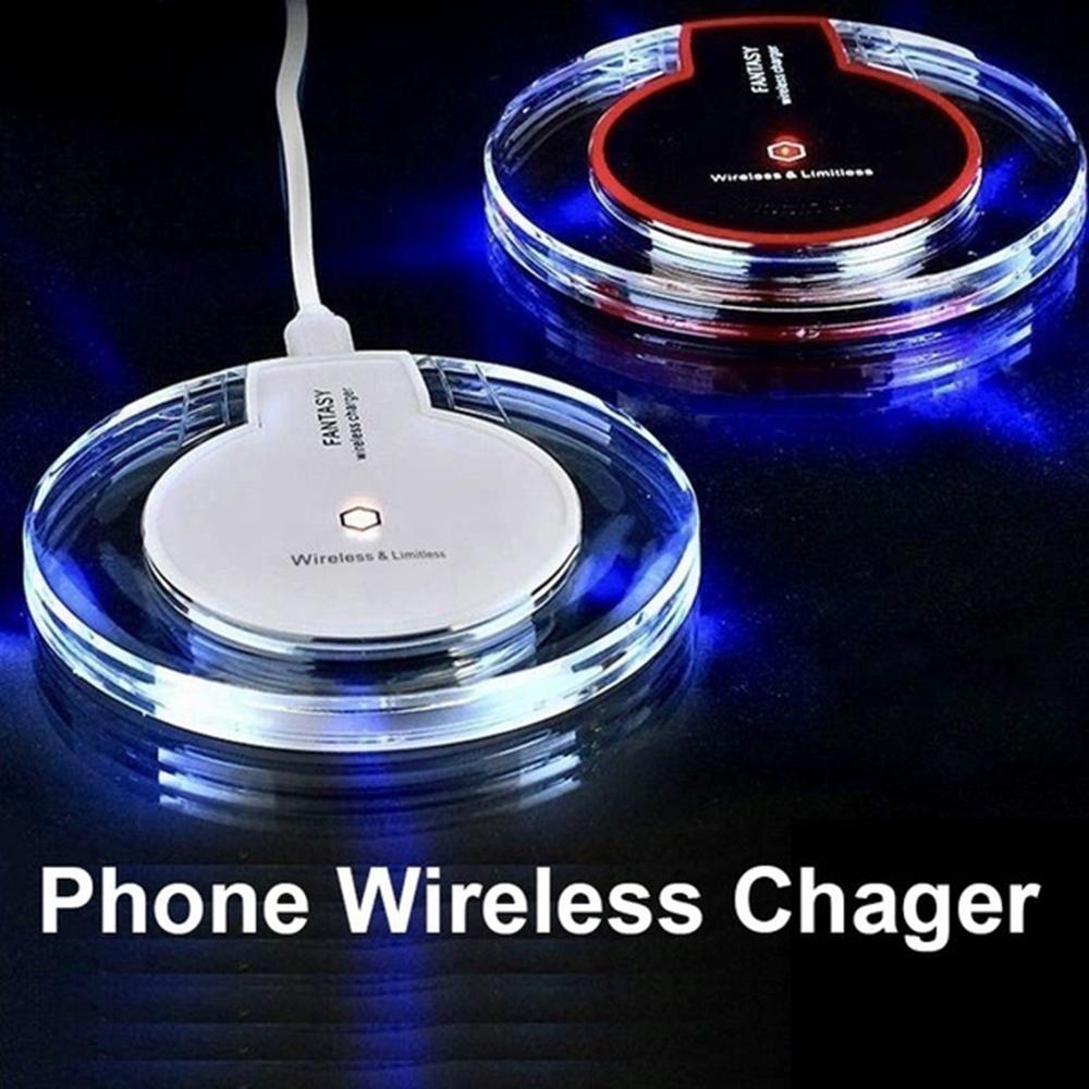 Ultradünnes qi-wireless-ladepad für iphone x und samsung galaxy, universelles qi-wireless-ladegerät für smartphones