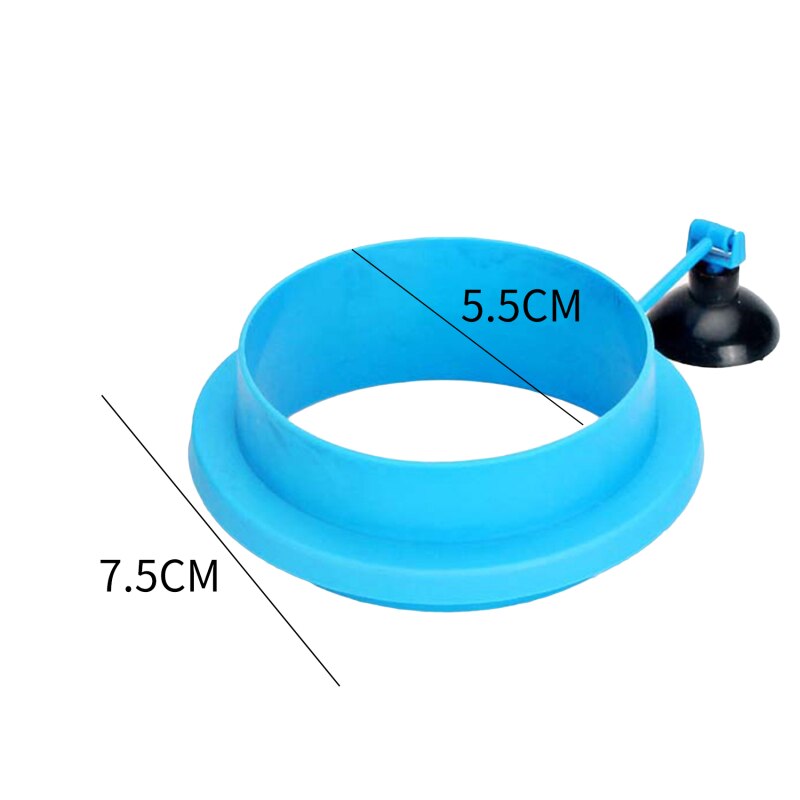 Feeding Ring Aquarium Fish Tank Station Floating Fish Feeding round Food Tary Feeder Square/Circle Home Fish feeding frame: Thick blue round