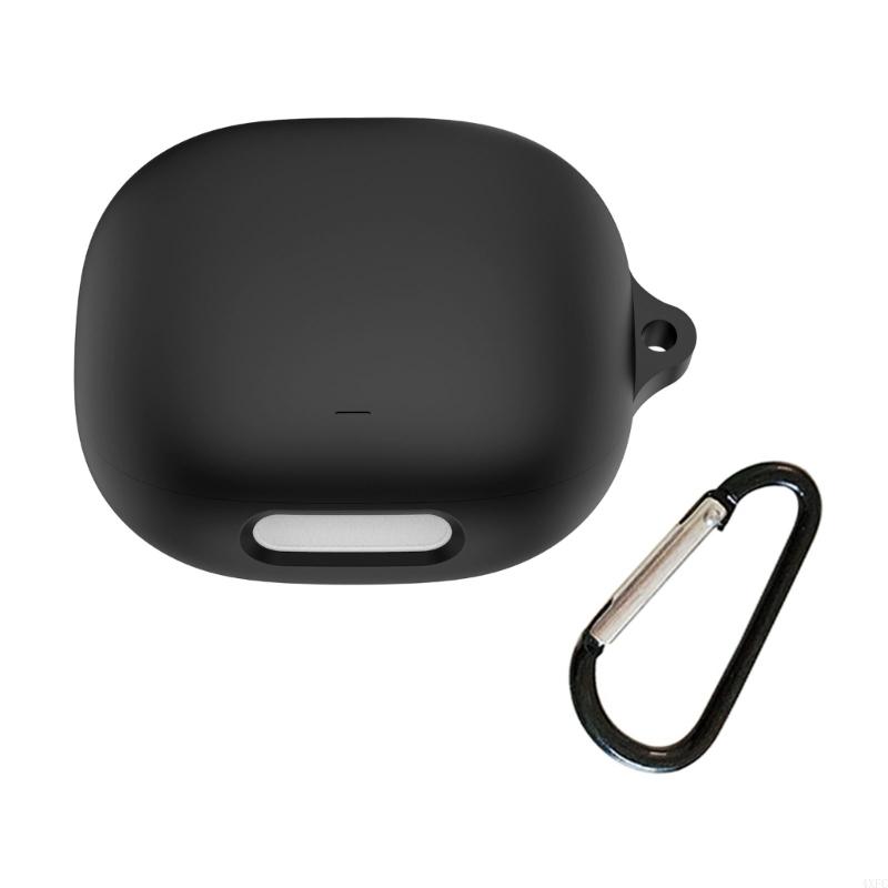 Estuche de transporte de silicona para auriculares Anker Soundcore Liberty 4 Pro, funda protectora resistente a los arañazos y a prueba de arañazos: Negro
