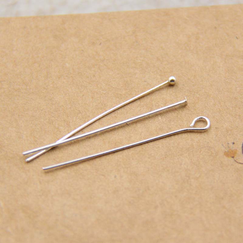 10 Stuks Echte Pure Solid 925 Sterling Zilveren Naald Pins Voor Diy Sieraden Maken Bevindingen Oorbel Ketting Connector Deel Base