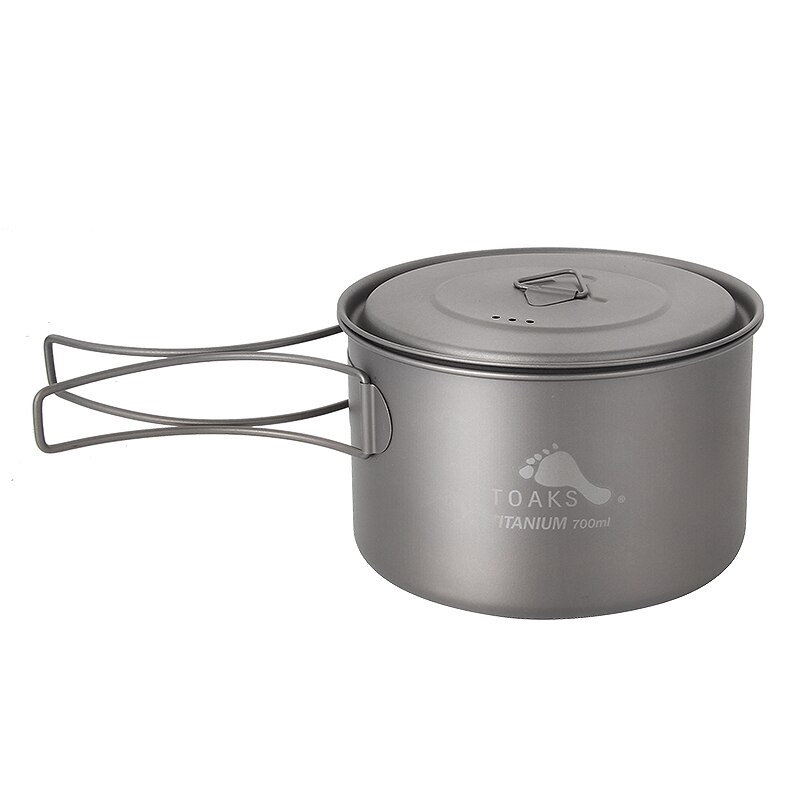 Récipient En Titane Toaks 750ml - Ultraléger 80g, Avec Couvercle - Parfait Randonnée Et Camping