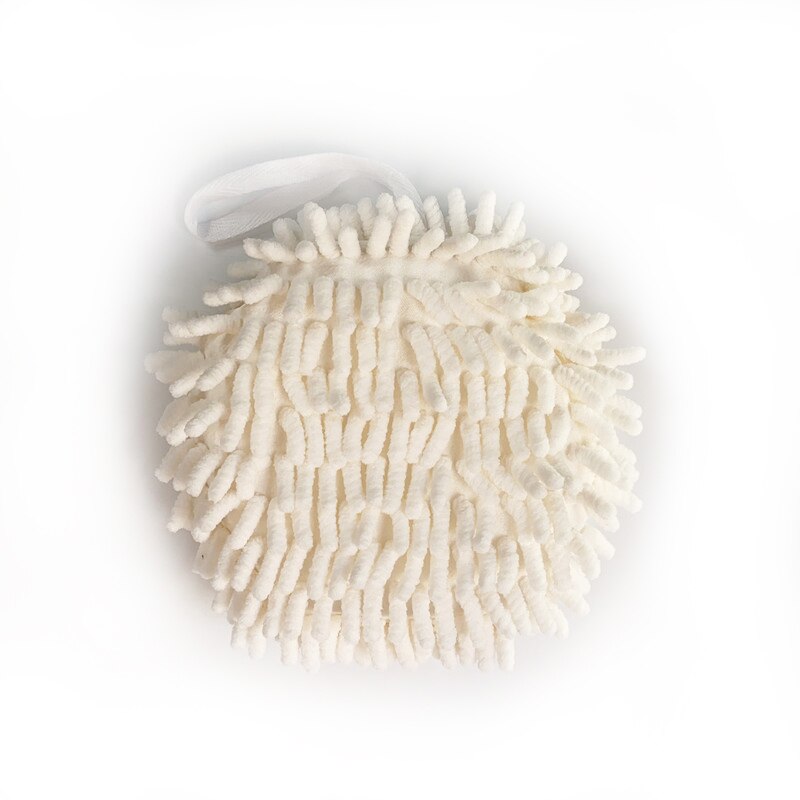 Söt hushålls chenille handduk handavtorkning boll hängbar kök toalett vattenabsorberande handduk
