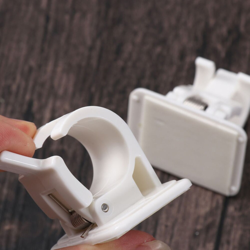 6 ganchos de parede autoadesivos dos suportes da haste da cortina dos pces para pólos do suporte da haste da cortina