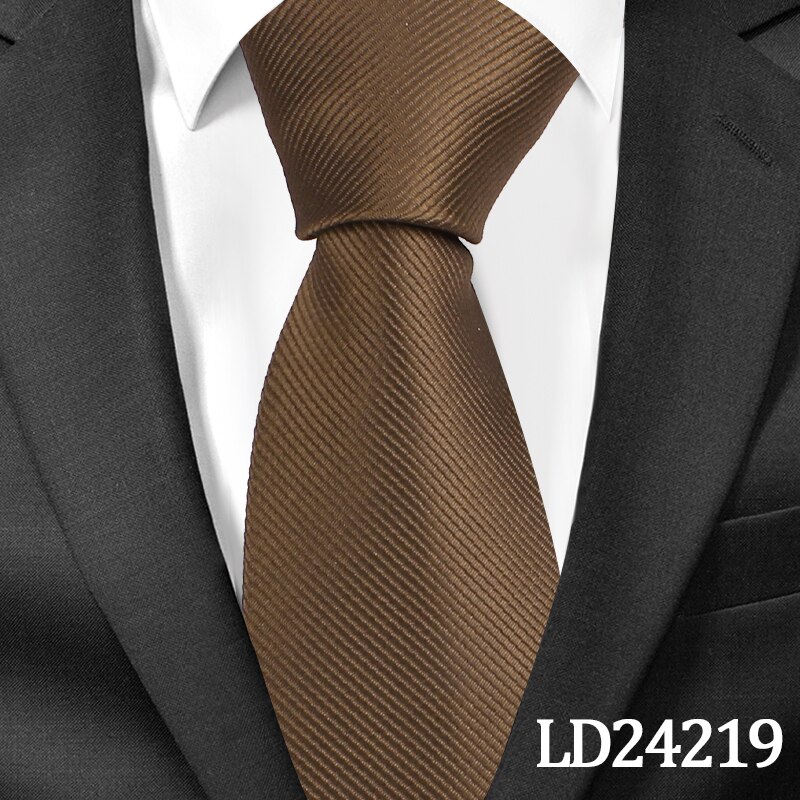 Klassiske solide slips til mænd afslappet halsslips gravatas slips corbatas 8cm brede brudgom slips til fest: Ld24219