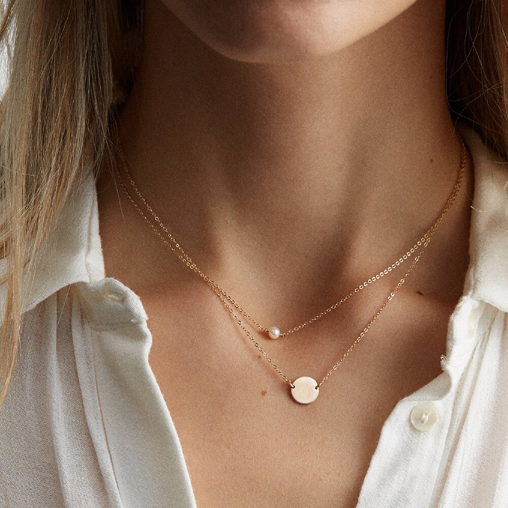 925 sterling zilveren kettingen voor vrouwen mini parel hanger ketting eenvoudige stijl fijne sieraden emnl 039