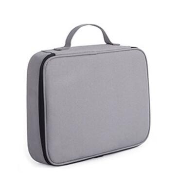 Folder for Documents Ticket Waterproof Document Holder Organizer for Documents Certificates File Folder Large Travel Storage Bag: gray