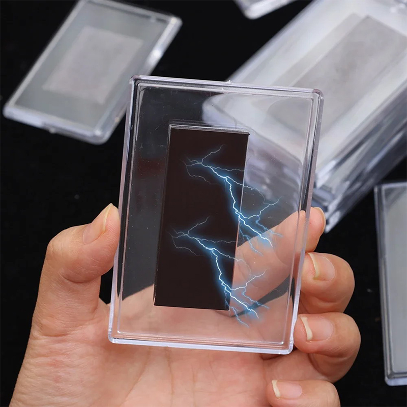 Marco de fotos magnético acrílico DIY, marco de exhibición de fotos magnético transparente para nevera, decoración organizadora de imágenes familiares, 5 uds.