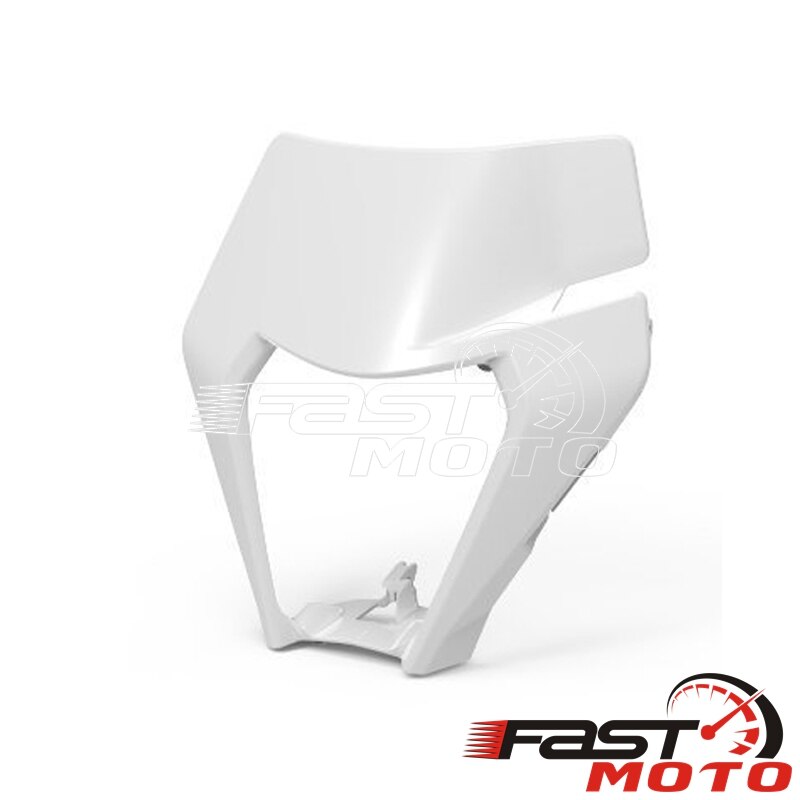 For 690 enduro R LED Headlight Front Lamp Fairing Black Off Road Supermoto Head Light Mask for Six Days EXC EXC-F EXC-W XCF: C white