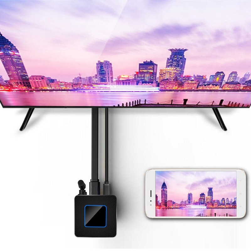 Q4 trådløse skærmadaptere 5g wifi dual-band telefoner med samme sn enhed til iphone android telefon