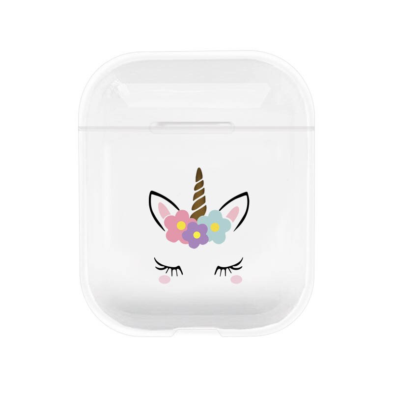 Cartoon Unicorn Case For Apple airpods Case Cover Cute Wireless Bluetooth Earphone Case For Airpods Headphone Protective Cover