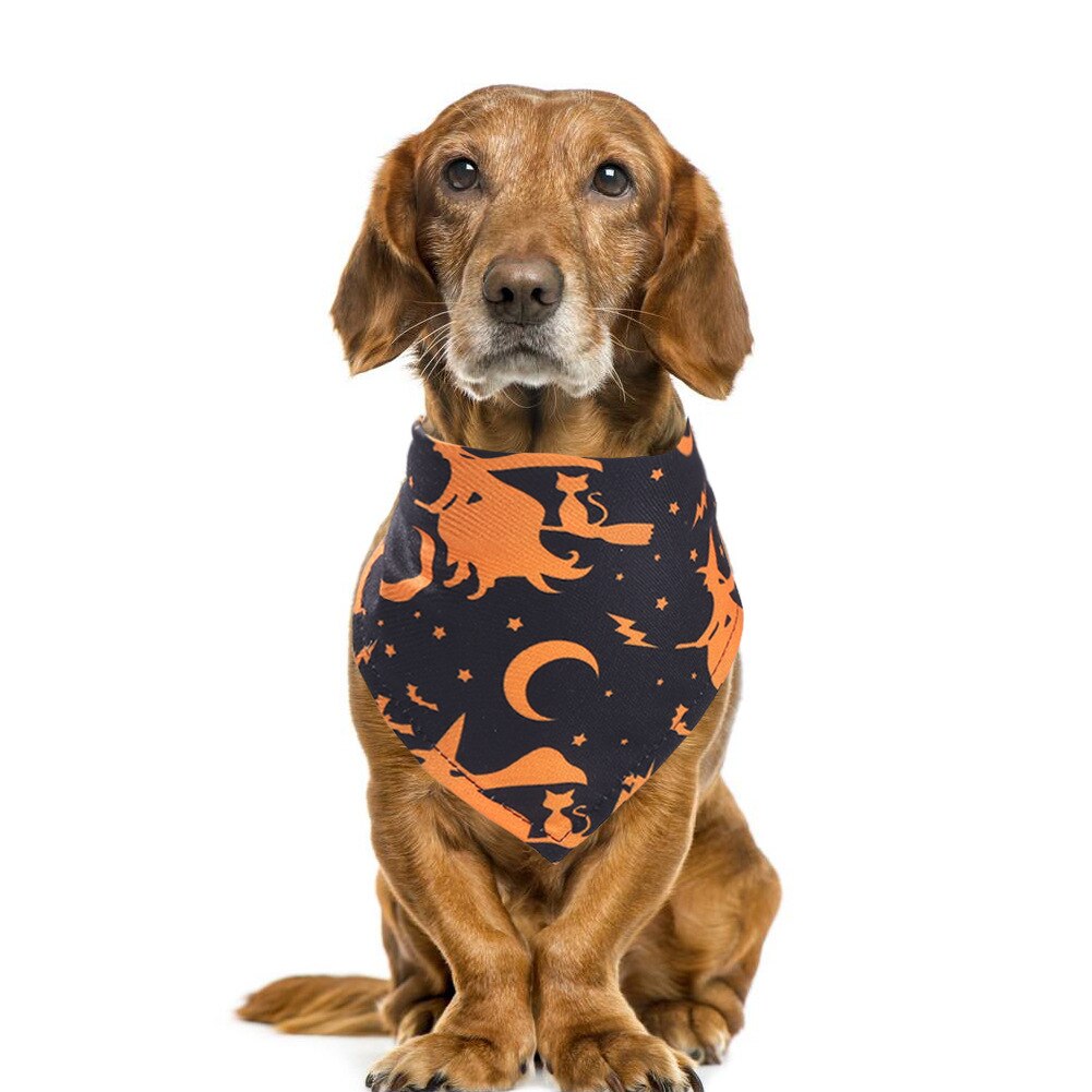 Halloween Stijl Huisdier Bandana Wasbaar Hond Bandana Strikjes Kraag Huisdier Sjaal Grote