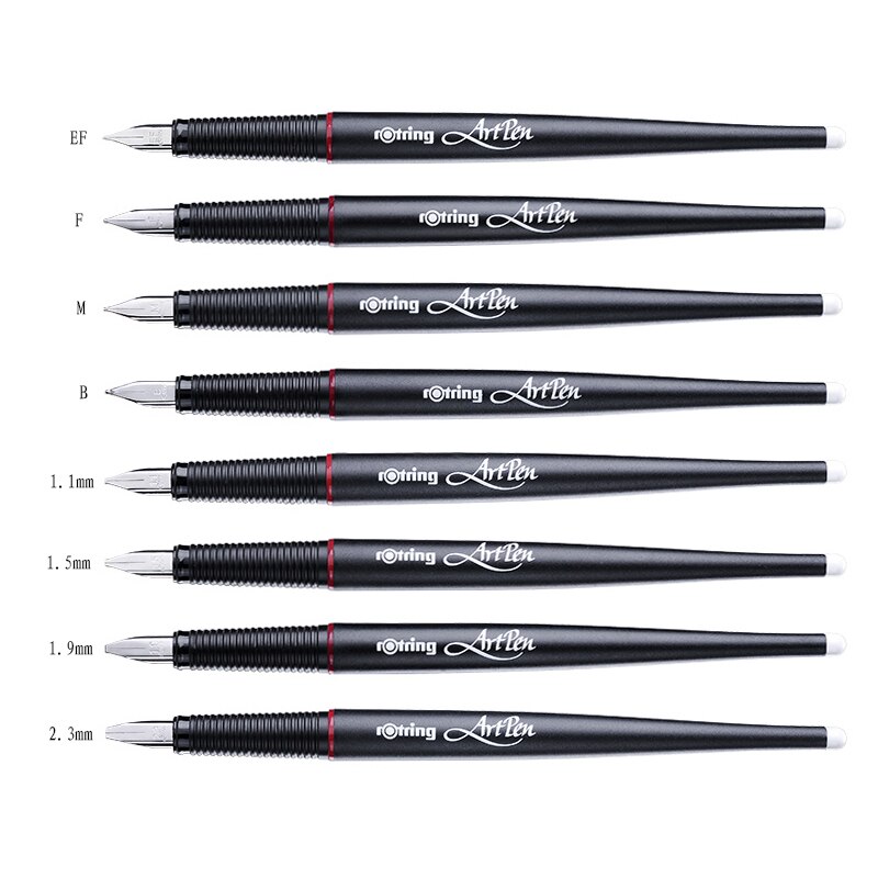 Rotring – stylo de dessin , 1 pièce, 1.1mm/1.5mm/1.9mm/2.3mm/ EF/ F/ M/ B, pour croquis