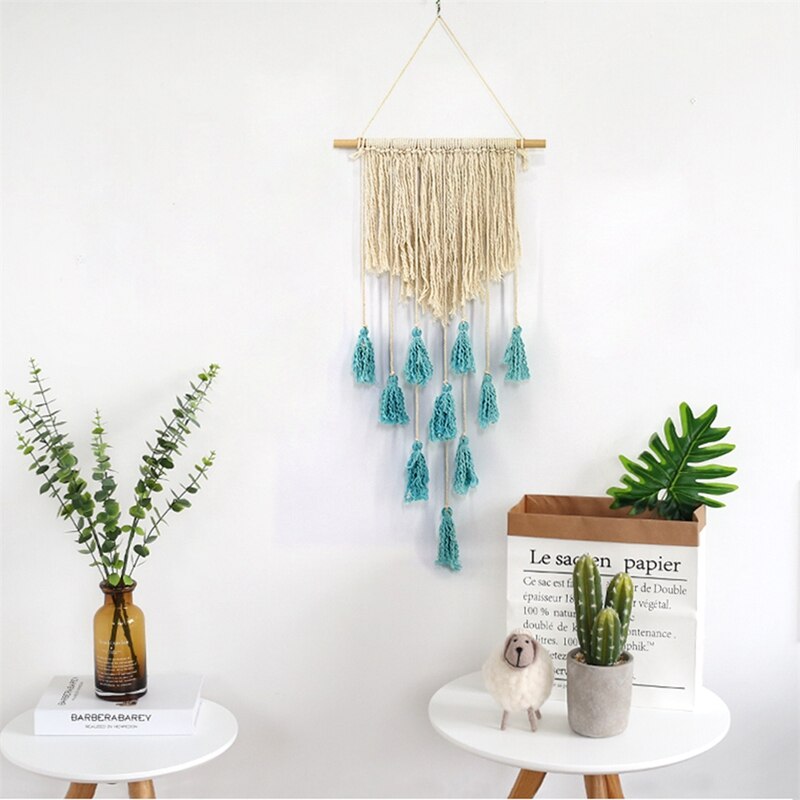 Patchwork Hanging Tapestry Handmade Wall Macrame Wedding Ceremony Backdrop Wall Art Wedding Home Living Room Decoration