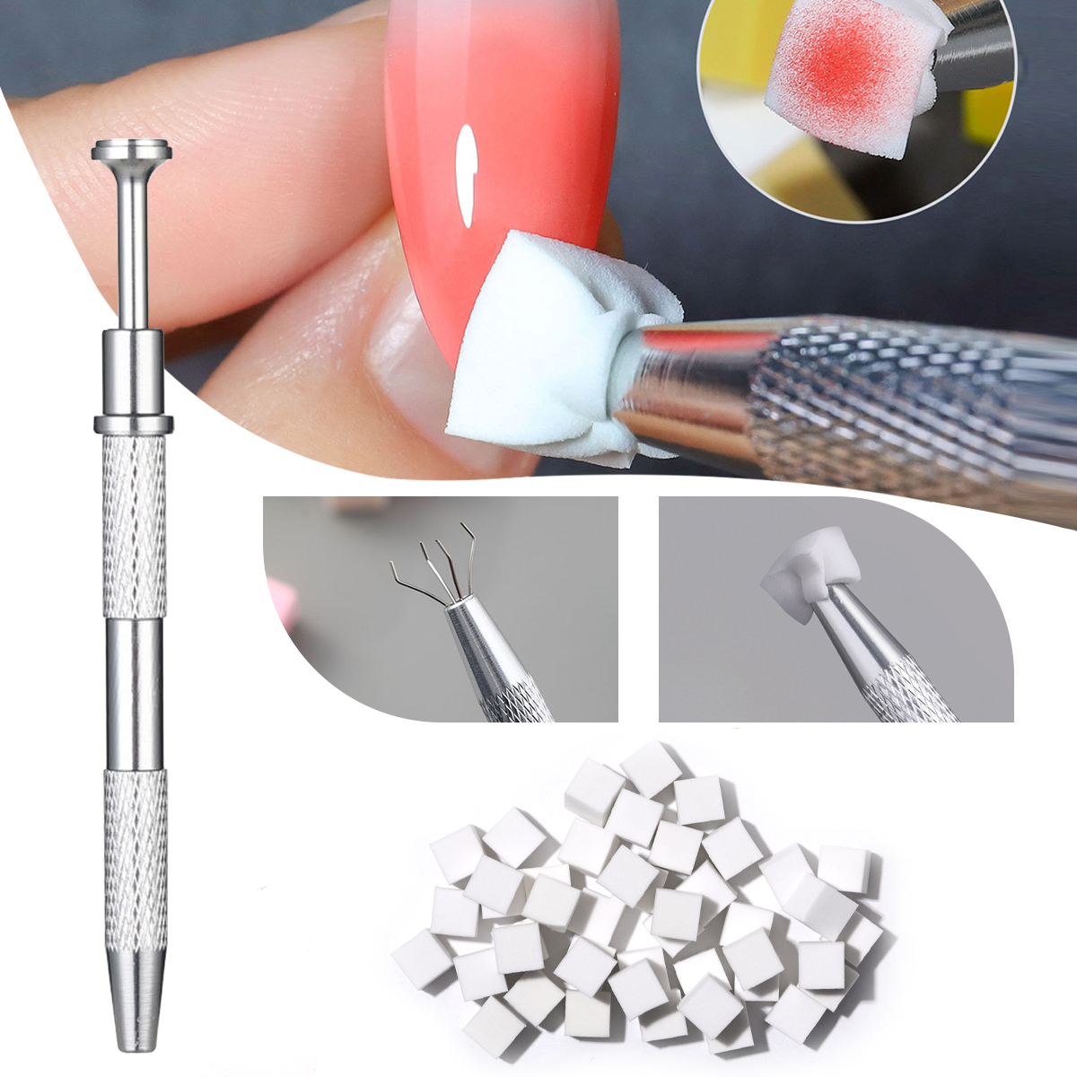 impostato di spugne per chiodo arte manicure fai da te creativo spugna per unghie strumento di presa spugna gradiente strumenti per chiodo arte accessori per manicure
