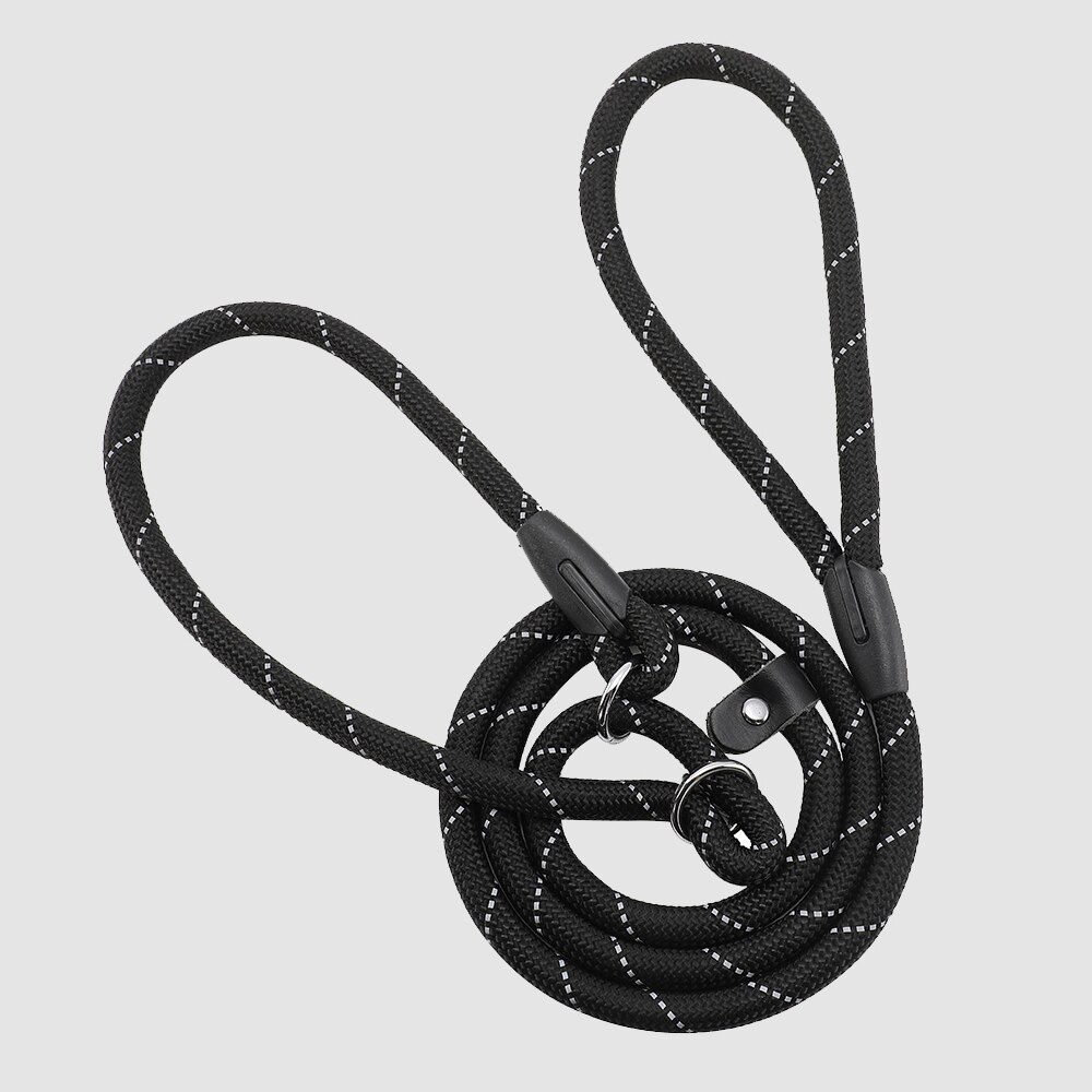 Reflecterende nylon hondenriem nachtveiligheidstrekkoord met hondenriem kleine en middelgrote grote hondenuitlaatbenodigdheden tractie