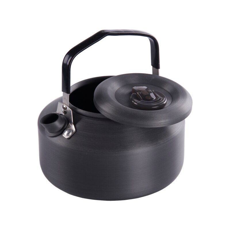 Bule de café chá ultra-ligh, 0,7l, portátil, de alumínio, para acampamento, caminhadas, chaleira de água: black