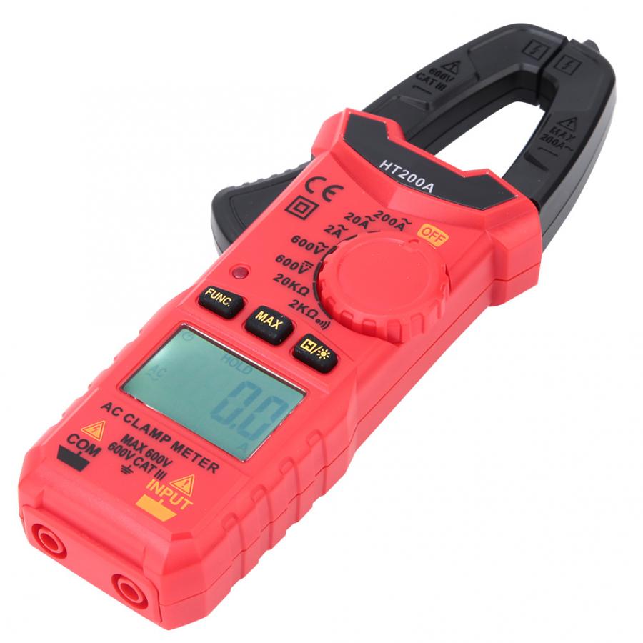 HT200A High Precision Mini Digital AC DC Clamp Meter Voltage Current Measurement clamp multimeter