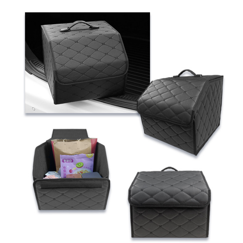 Multipurpose Collapsible Car Trunk Storage Organizer with Lid Portable Car Storage Bag Car Trunk Organizer