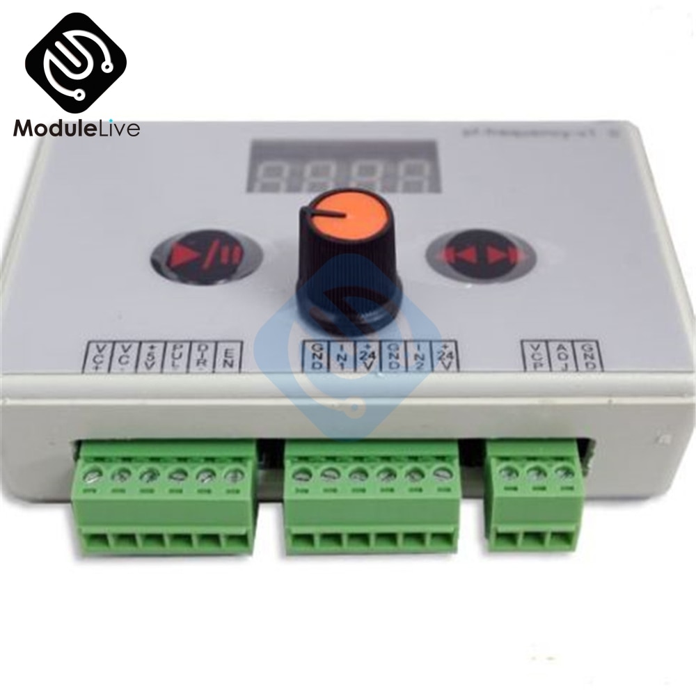 Reversible Stepper DC 12V 24V Motor Speed Controller Stepping Motor Speed Governor Pulse Signal Controller PWM LED Display