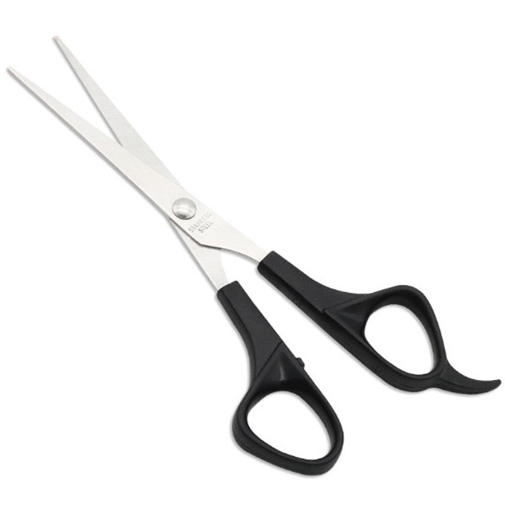 3 syles Cutting Thinning Styling Tool Hair Scissors Stainless Steel Salon Hairdressing Shears Regular Flat Teeth Blade: black  2