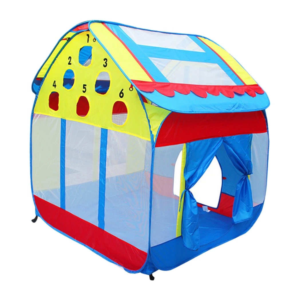 Foldable Castle Play Tent For Kids Girls Boys Indoor & Outdoor Activities Large Space for 2-3 Kids 140*120 cm