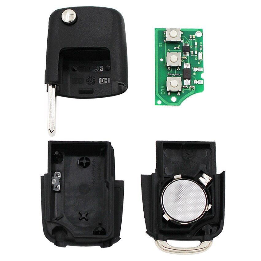 2 buttons Remote control key Fob 433 MHZ 7M3 959 753 for Volkswagen some Sharan model (2004 +) with ID48 Chip
