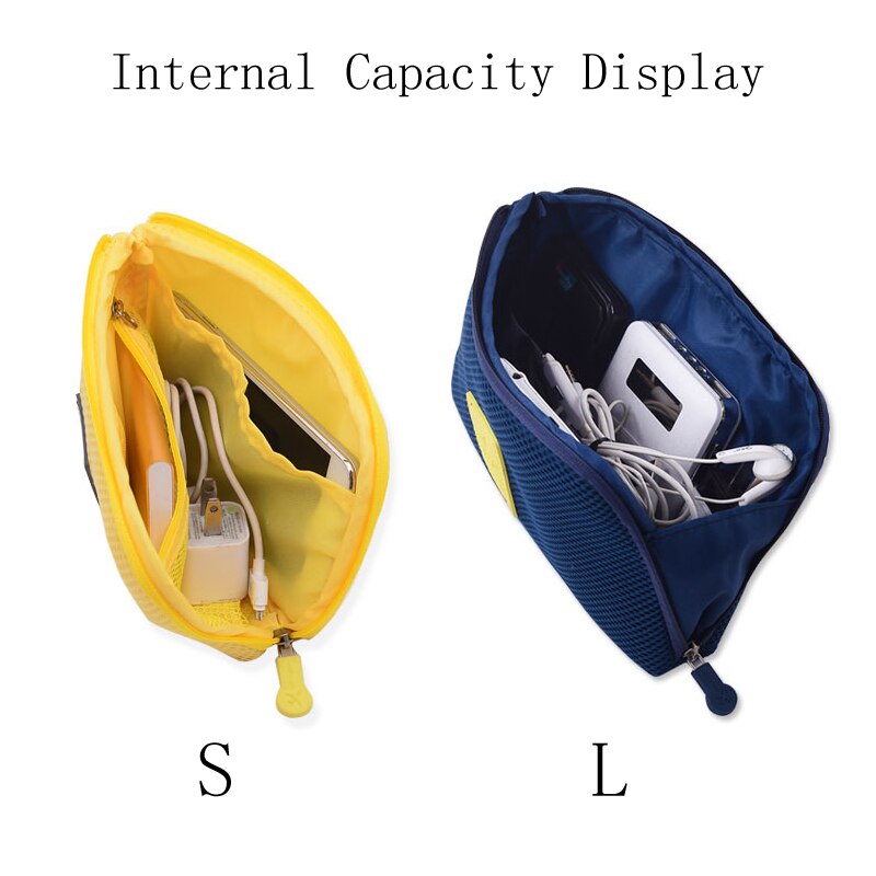 Cargador USB Digital de viaje a prueba de golpes, funda para auriculares, organizador de maquillaje, cosméticos, accesorios, bolsa de viaje, organizadores de embalaje