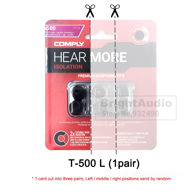 COMPLY T500 TX500 T100 T200 T600 SP SmartCore AP SmartCore Premium Earphone Foam TIPS