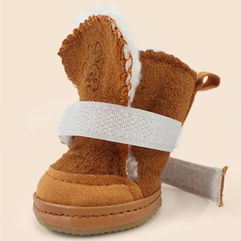Winter Warme Schuhe für Hunde Welpen Chihuahua Anti-Unterhose Stiefel Schnee Fuß Plüsch Hund Schuhe Haustier Liefert